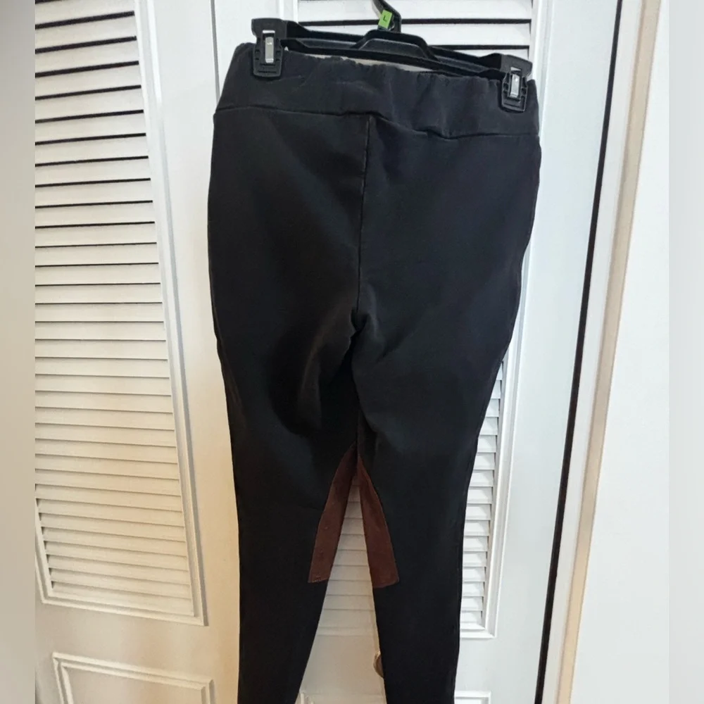 TUCKERNUCK Black Suede Patch Hughes Riding Legging-0316